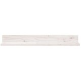 vidaXL Stenske police 2 kosa bela 80x11x9 cm trdna borovina | Shoptok.si