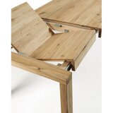 Kave Home Raztegljiva jedilna miza z dodatno ploščo v hrastovem dekorju 100x200 cm Briva – | Shoptok.si