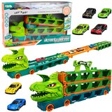 Kamion s dinosaurima i opružnim tračnicama za bacač automobila 4u1 | shoptok.hr