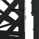 vidaXL Vrtna vrata Black 105x106 cm Steel Light Design | Shoptok.si