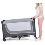Kinderkraft Potovalna posteljica LEODY, siva z dodatki | Shoptok.si