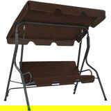 The Living Store Vrtna gugalnica kavno rjava 170x110x153 cm - Vrtna Gugalnica, (21459160) Cene