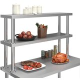  Polica za radni stol s 2 razine 120x30x65 cm nehrđajući čelik | Eponuda.ba