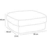 Bobochic Paris Kaki zeleni tabure od šenila Leonore – | shoptok.hr