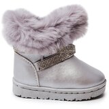Boto Children's Snow Boots With Cubic Zirconia Silver Hollee | ePonuda.com