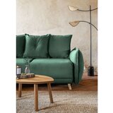 Miuform zelena raztegljiva kotna sedežna garnitura iz rebrastega žameta (levi kot) lazy lukka – | Shoptok.si