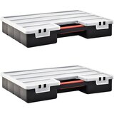 Kutije za asortiman 2 kom s podesivim pregradama 460x325x80 mm | Eponuda.com