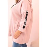 Kesi Włoski Women's butter-colored sweatshirt with decorative sleeves black | Shoptok.si
