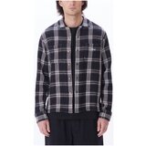 Obey Srajce z dolgimi rokavi Wes woven Črna Cene
