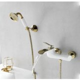  Luksuzna kupaonska slavina za kadu ELITE EDITION BBT1303 | Premium linija<span> - </span>Bijelo - zlatna Cijene