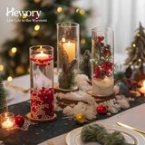 HEWORY 6x steklena cilindrična vaza 25 cm, Ø 8,5 cm, prozorna | Shoptok.si