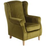Max Winzer Olivno zelen fotelj Lorris Velur Olive | Shoptok.si