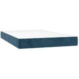  box spring s madracem LED tamnoplavi 120x200 cm baršun | shoptok.hr
