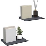  Polica na zidu s policom Zidne 2 pcs Antracit 30 x 18 x 2 5 cm - Antracit 30 x 18 cm 2 | shoptok.hr