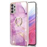 INORCO Za Samsung Galaxy A53 5G YB IMD Series-10 Marmorni vzorec, mehka torbica za telefon TPU IMD Galvaniziran obroč, pokrov na stojalu, (22035575) Cene
