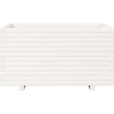 vidaXL Vrtna sadilica bijela 90x60x49,5 cm od masivne borovine | shoptok.hr