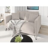 Ropez Svetlo rjava sedežna garnitura iz šenilje 140 cm Freya – | Shoptok.si