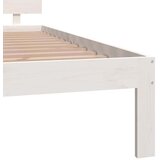  Okvir za krevet od masivne borovine bijeli 200 x 200 cm | shoptok.hr