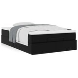  Otomanski okvir kreveta s madracem crni 120x190cm umjetna koža | shoptok.hr