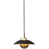 Halo Design 749034-LED prigušiva viseća lampa na sajli STEPP LED/12W/230V prečnik 24 cm crna/mesing | Eponuda.com