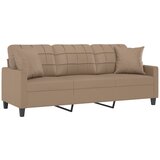  Trosjed s ukrasnim jastucima cappuccino 180 cm od umjetne kože | Eponuda.com