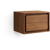 Kave Home nizka/stenska omarica za pod umivalnik iz masivnega tika v naravni barvi 60x40 cm kenta Cene