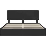 vidaXL Krevetna konstrukcija Crna 200 x 200 cm Konstruirano drvo | shoptok.hr