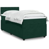 Box spring krevet s madracem tamnozeleni 80 x 200 cm baršunasti | shoptok.hr