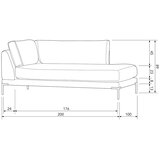 WOOOD Bež modularna sjedeća garnitura (s desnim kutom) Couple – | shoptok.hr