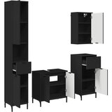  Set namještaja za kupaonicu Zidne Crna Inženjersko drvo, Metal | shoptok.hr