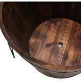  3-dijelni set drvenih kanti za sadnju od masivne jelovine Smeđa Ø 45 x 35 cm | shoptok.hr