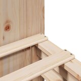  Krevet s regalom za knjige bez madraca 200x200 cm masivno drvo | shoptok.hr