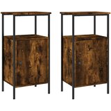  Noćni ormarići 2 kom boja hrasta 41x31x80 cm konstruirano drvo | Eponuda.ba