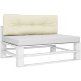  Jastuk za palete krem 120 x 40 x 12 cm od tkanine | shoptok.hr