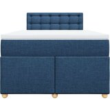  Krevet s oprugama i madracem plavi 120 x 190 cm od tkanine | shoptok.hr