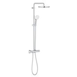 Grohe 26670001 Tempesa 250 Chrome kompletni tuš sistem termostatski sa ručnim tuš setom i okruglim nadglavnim tušem 1750 | ePonuda.com