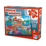 Igračka puzzle jumbo Misija spašavanja JP31009 68x48cm 24 dijela
