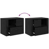 vidaXL Nočna omarica Črni hrast 60 x 36 x 45 cm Konstruiran les | Shoptok.si