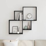  Polica na zidu Crni hrast 80 x 15 x 78,5 cm Konstruirano drvo | shoptok.hr
