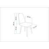 Hanah home Trpezarijska stolica Vina Mini 0900, 41x86x38 cm, Bež | Eponuda.ba