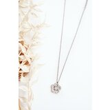 Kesi Women's silver chain with flower Cene