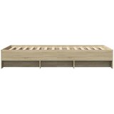  Krevetna konstrukcija s policom Hrast sonoma 80 x 200 cm | shoptok.hr