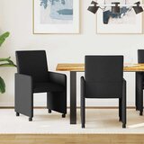 Blagovačke stolice s kotačima 2 pcs Crna 57 x 66 x 94 cm | shoptok.hr