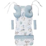 Medi Partners Stroller insert in a 4-piece set - Deer and Hedgehog + light blue Minky Cijene