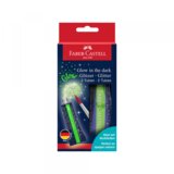 Faber-Castell Faber-Castell: Svetleč lepilo z bleščicami, ki sveti v temi, 2x12ml | Shoptok.si