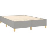 Krevet s oprugama i madracem svjetlosivi 140x190 cm od tkanine | shoptok.hr