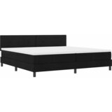  s opruga kutije s uzglavljem Crna 200 x 200 cm tkanina | shoptok.hr