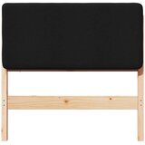  Tapecirani uzglavlje Smeđa i crna 90 cm Čvrsto borovo drvo | shoptok.hr