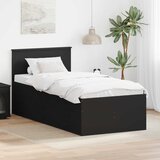  Krevet na dan s ladicama Crna 100 x 200 cm Konstruirano drvo | shoptok.hr