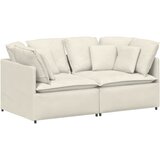  Modularna sofa s jastucima, baršunasta krem | Eponuda.ba